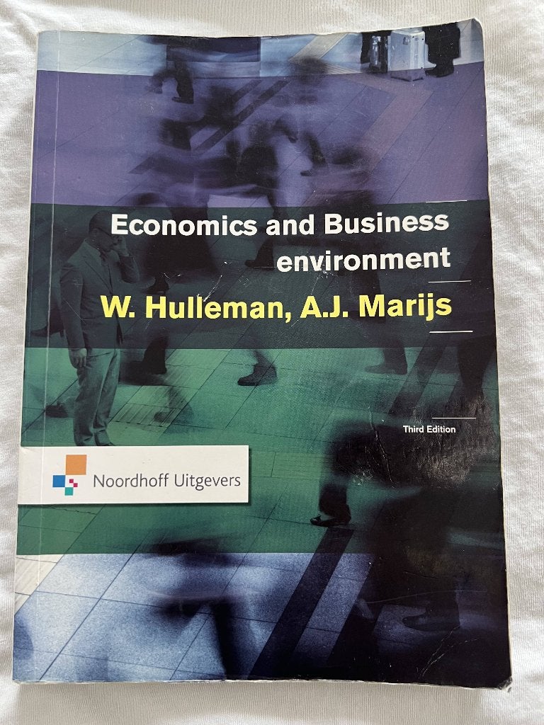 Economics and Business Environment, Ophalen of Verzenden, Zo goed als nieuw, Economie en Marketing, W. Hulleman, A.J. Marijs