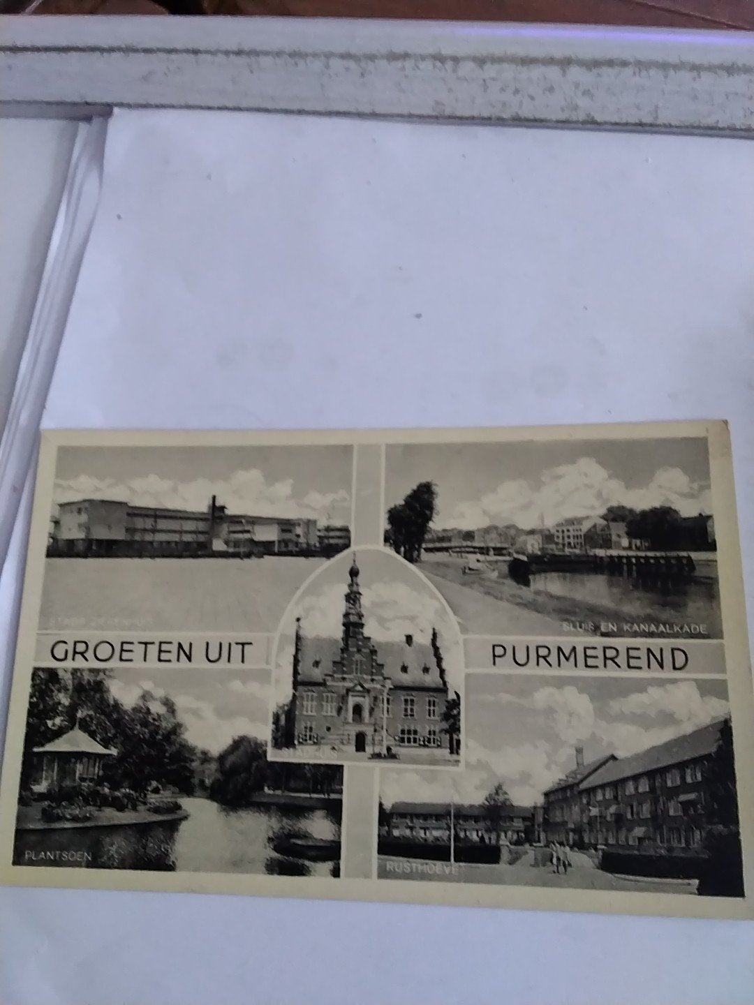 Oude ansichtkaart Groeten uit Purmerend, Verzamelen, Ansichtkaarten | Nederland, Ophalen of Verzenden, Voor 1920, Ongelopen, Noord-Holland