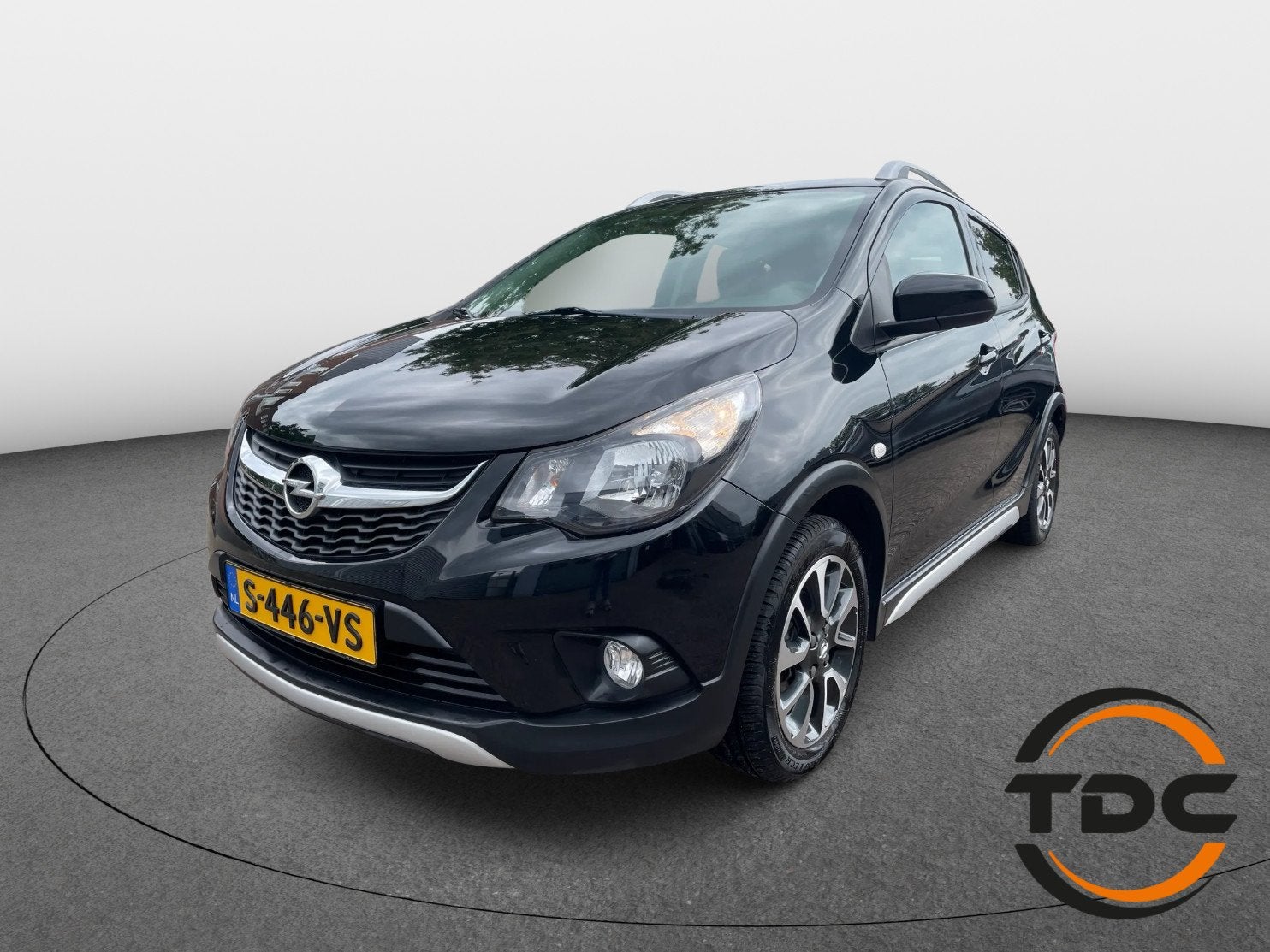 Opel KARL Rocks 1.0 CARPLAY AIRCO CRUISE LMV, Auto's, 839 kg, Stof, Gebruikt, Zwart