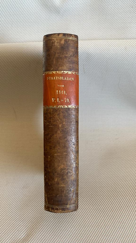 Staatsblad Koningrijk der Nederlanden 1868, Ophalen of Verzenden