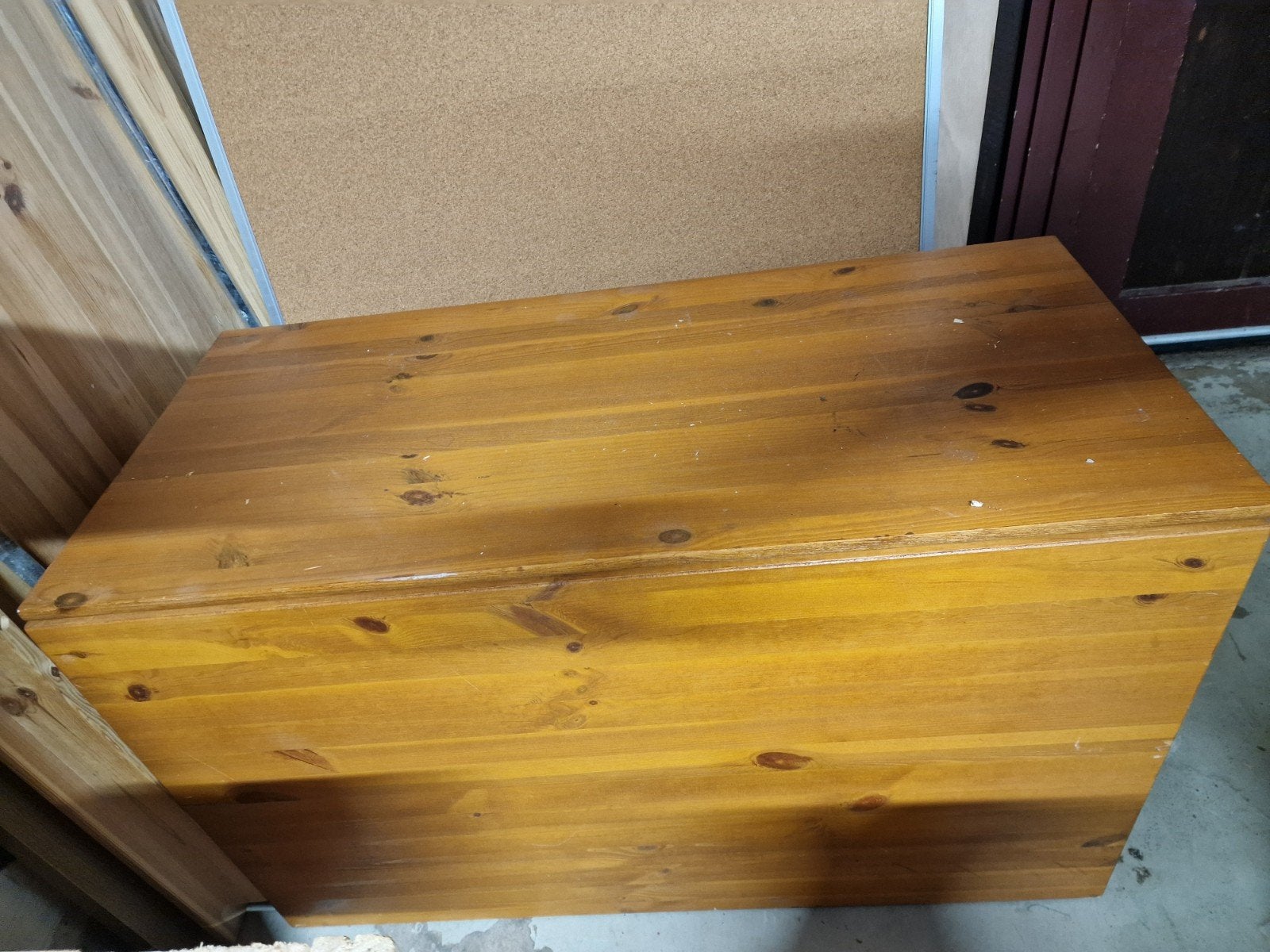 Houten speelgoedkist / dekenkist, Huis en Inrichting, Woonaccessoires | Kisten, Ophalen, Gebruikt, 50 tot 100 cm, Grenenhout