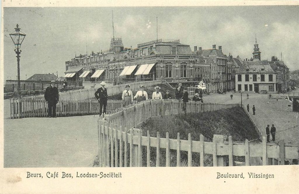 701-015-039 Vlissingen Beurs Cafe Bos Loodsen Societeit, Verzenden, Voor 1920, Zeeland