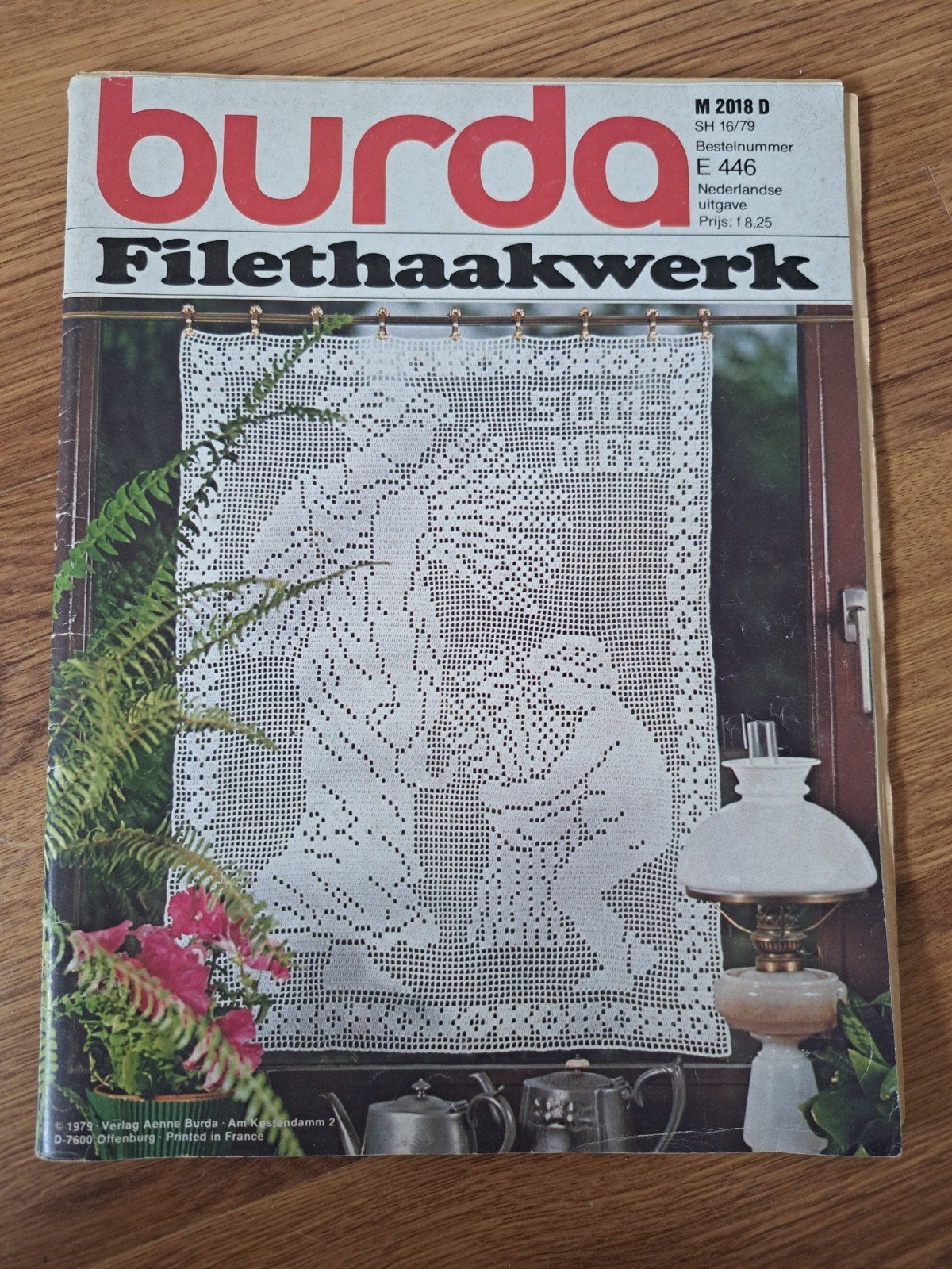 Burda Filethaakwerk E.446 - Patronen voor Gordijnen, Hobby en Vrije tijd, Breien en Haken, Ophalen of Verzenden, Overige typen
