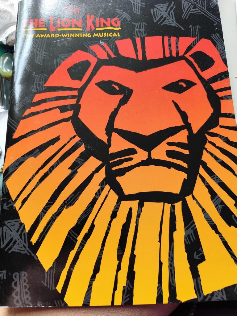 Souvenier brochure van muscocal de lion king, Ophalen, Zo goed als nieuw, Overige onderwerpen