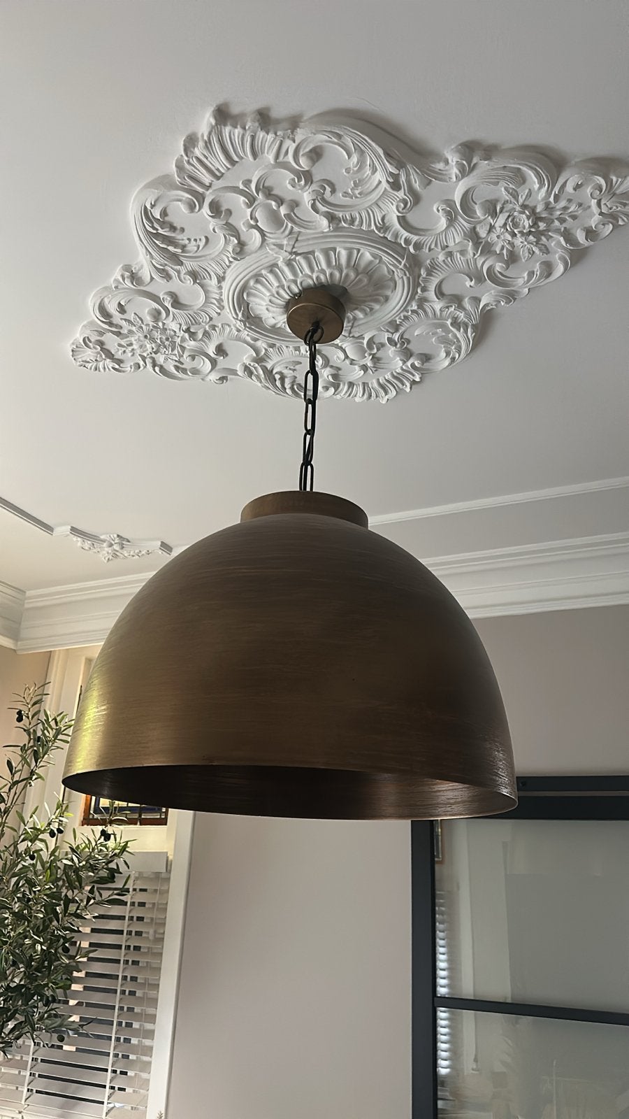 Light & Living Hanglamp Kylie - Antiek Brons - Ø60cm, Huis en Inrichting, Lampen | Hanglampen, Ophalen, Zo goed als nieuw, Metaal