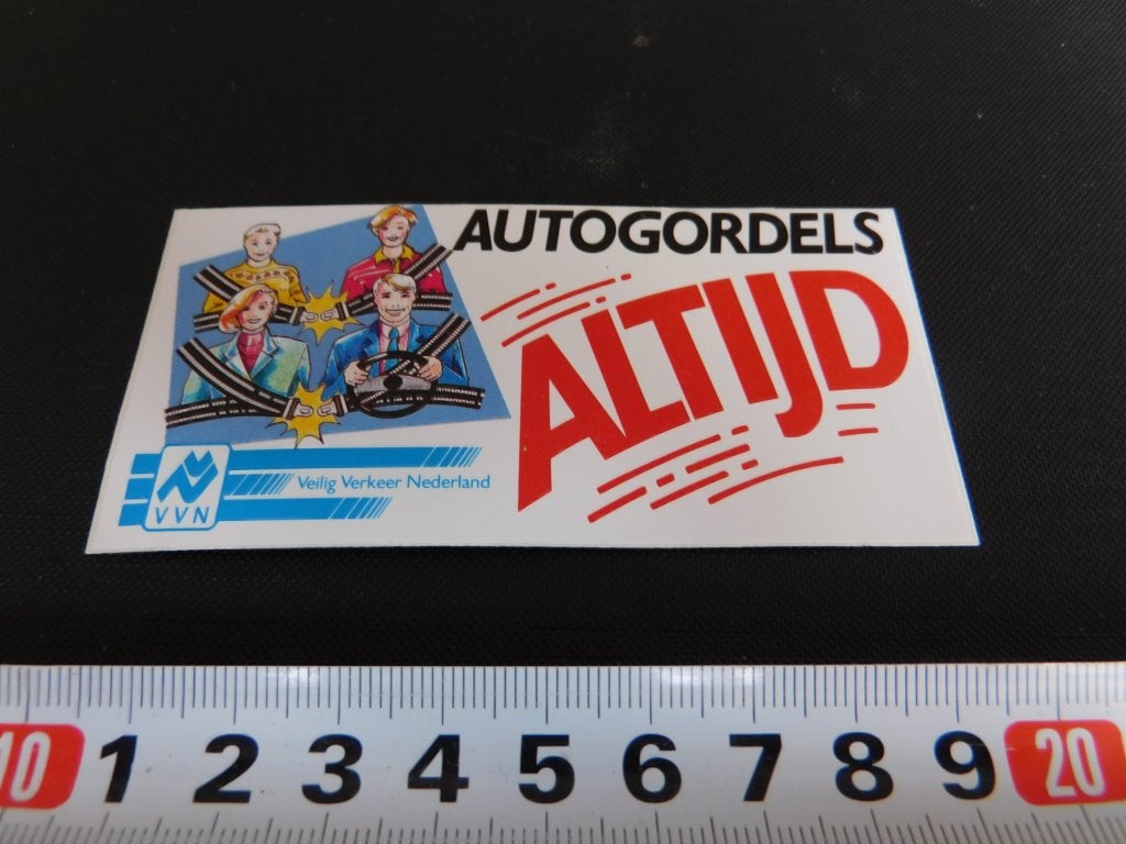 sticker VVN autogordels altijd! *, Ophalen, Zo goed als nieuw