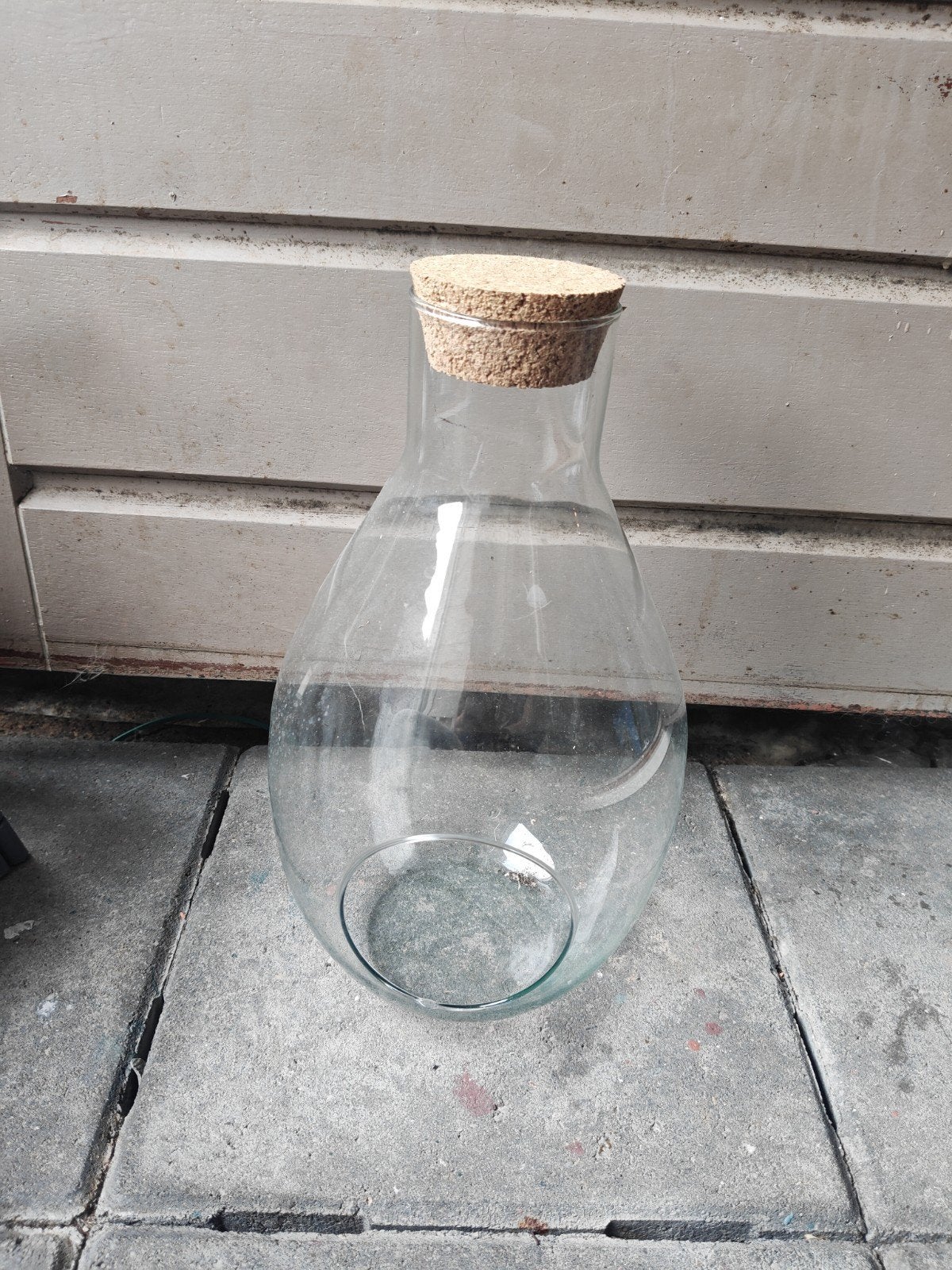 Glazen vaas met kurken stop - Ideaal voor terrarium, Ophalen, Transparant, Glas, Geschikt voor droogbloemen