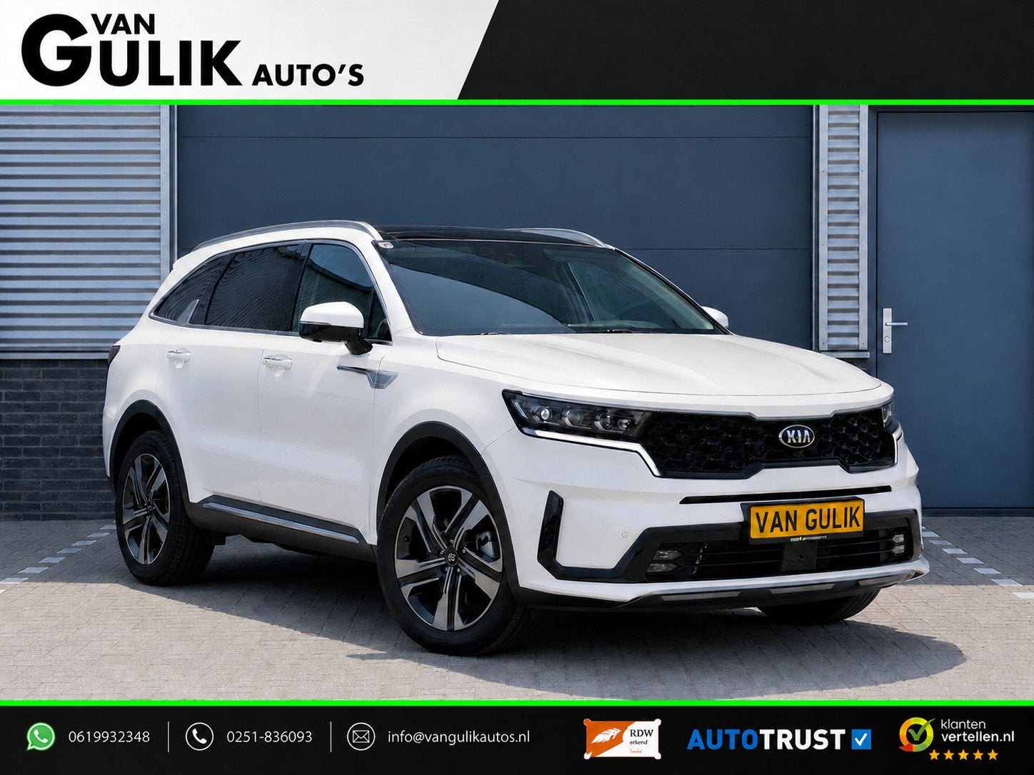 Kia Sorento 1.6 T-GDI Plug-in Hybrid 4WD ExecutiveLine 7p. |, Auto's, 63 km/l, Gebruikt, Zwart, Wit