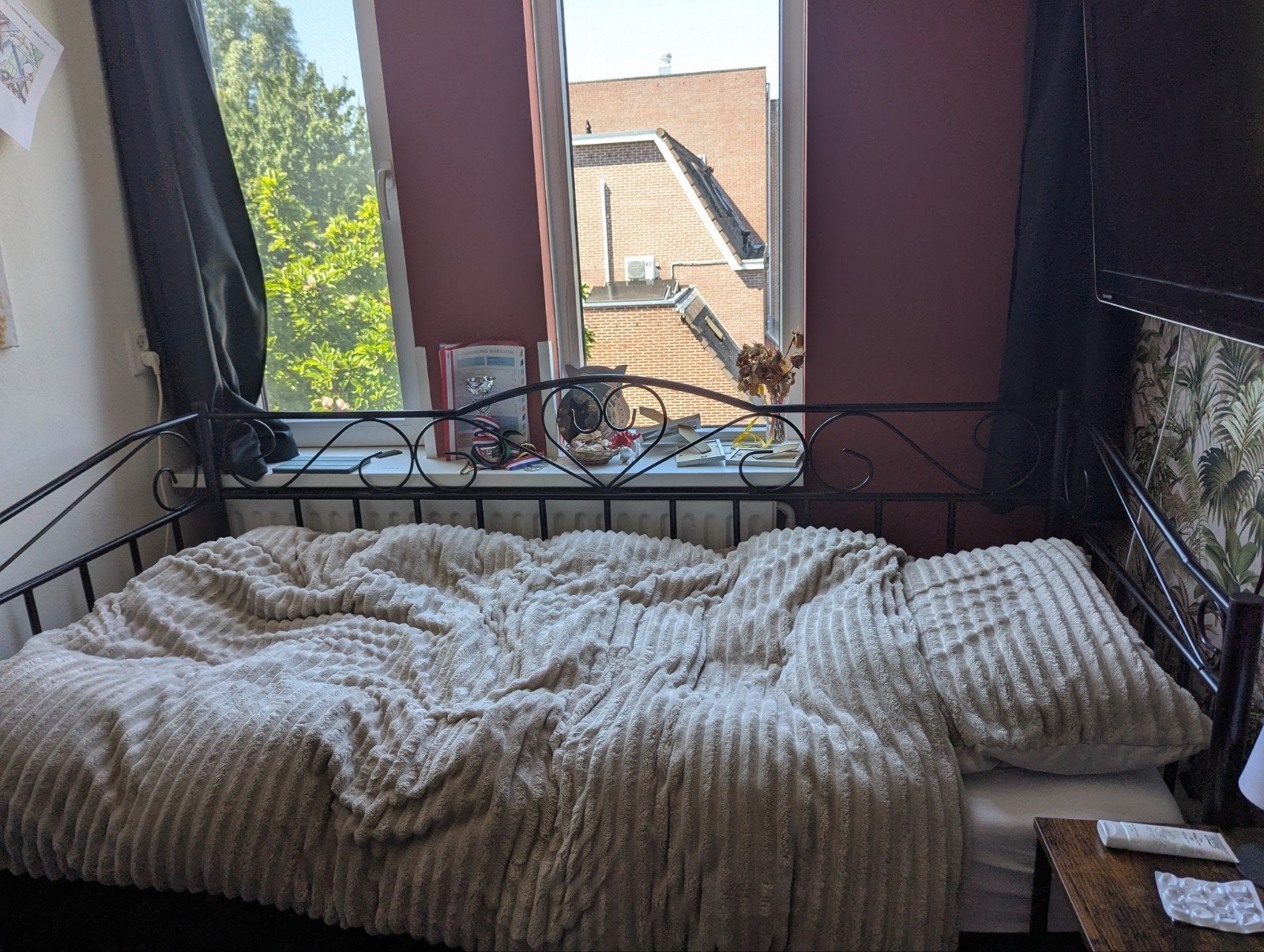 2 vergelijkbare bedden 200×90, Ophalen, Gebruikt, 90 cm, Eenpersoons