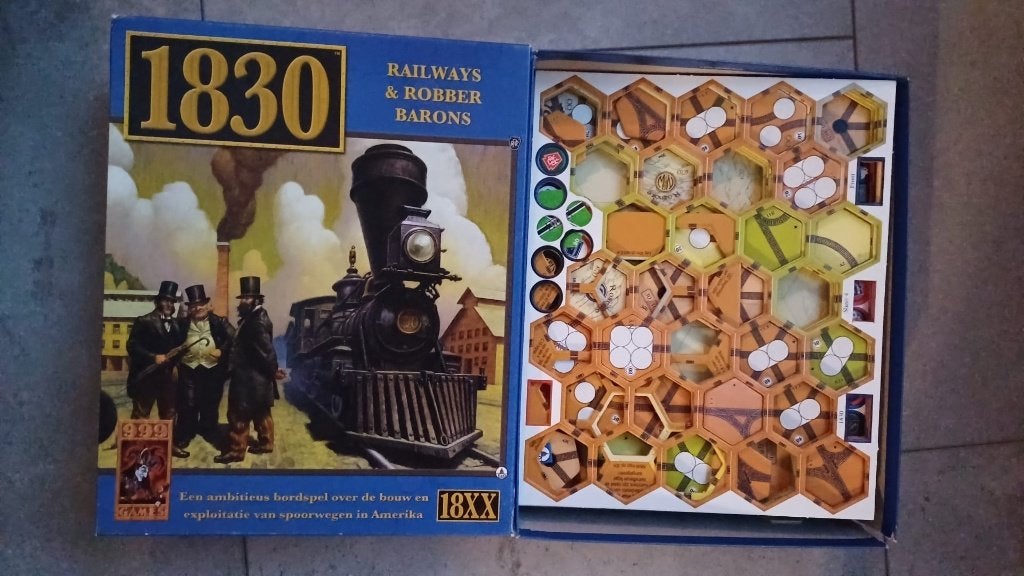 bordspel strategiespel 1830 Railways & Robber Barons 999 gam, Vijf spelers of meer, Ophalen of Verzenden, Zo goed als nieuw, 999 Games