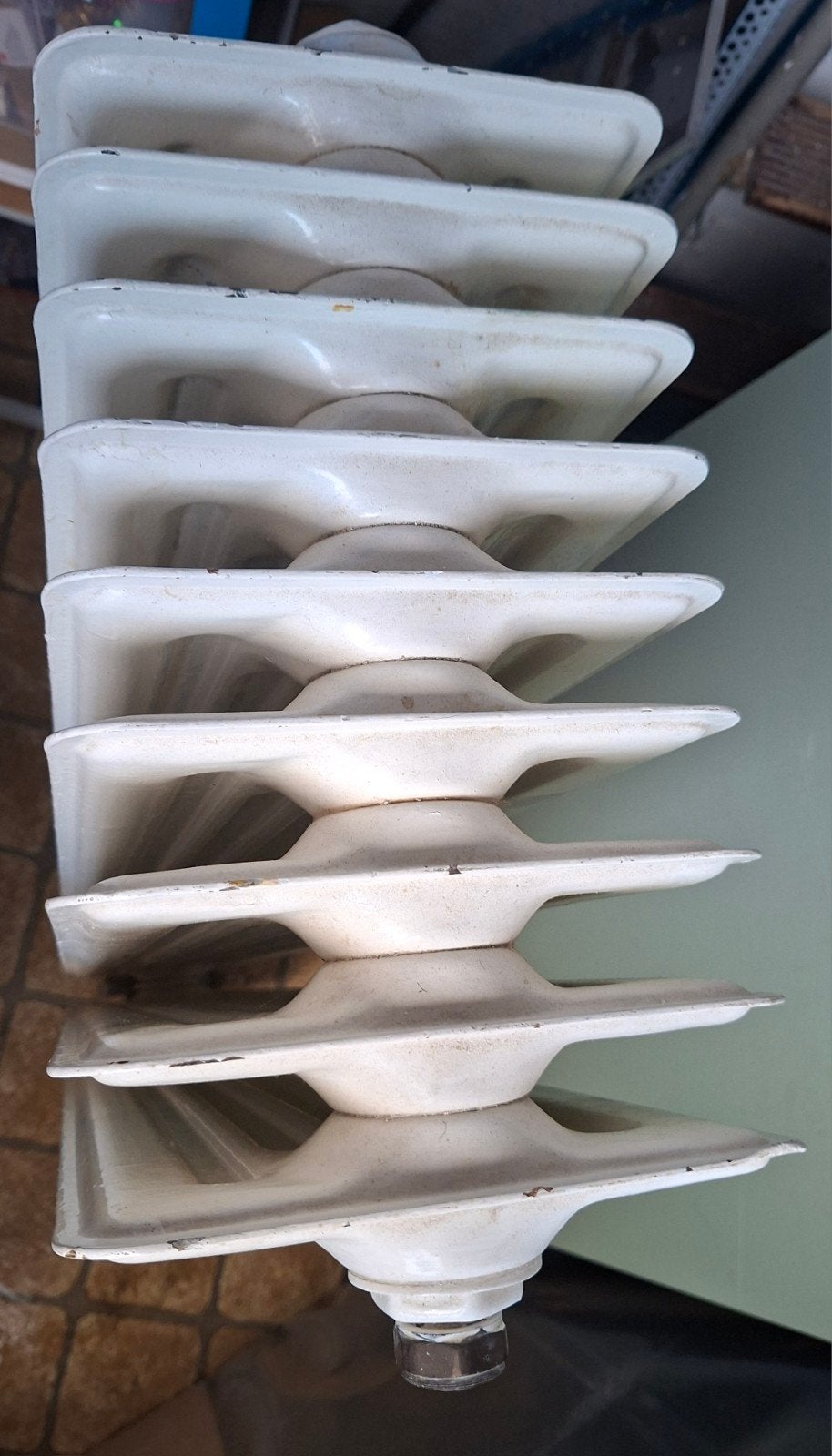 Gebruikte Leden/ kolom radiator kachel klassiek 100x40x21cm, Ophalen, Gebruikt, Radiator, 60 tot 150 cm