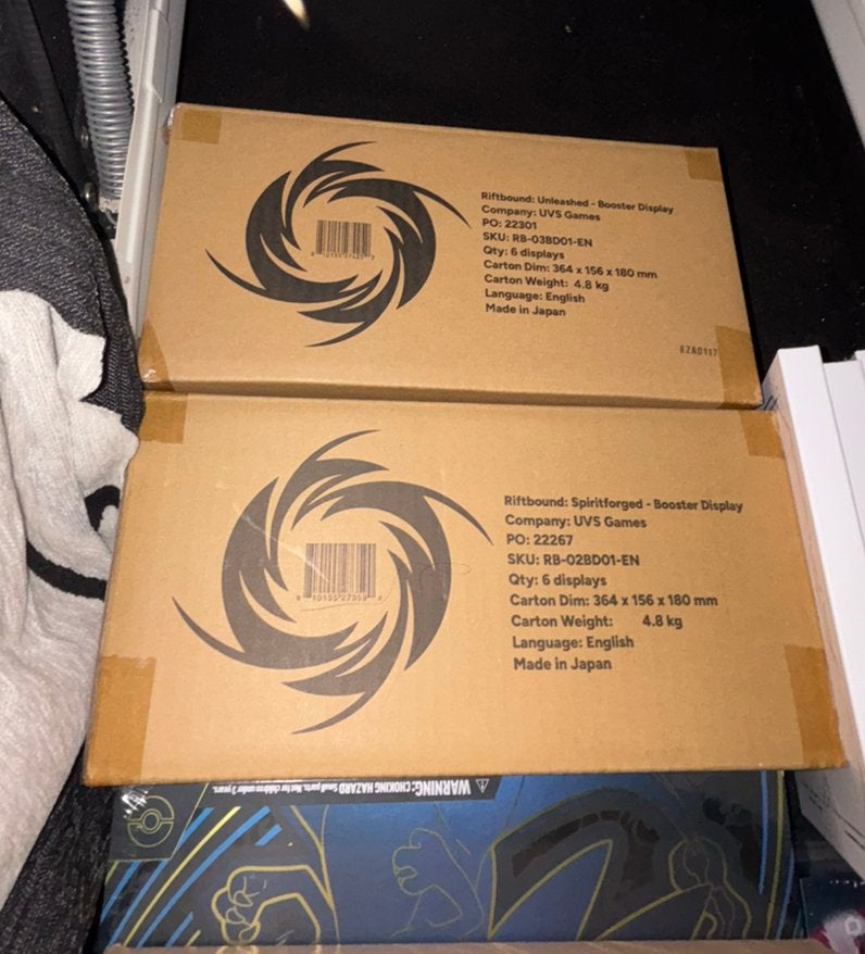 Riftbound Spiritforged and Unleashed cases, Ophalen of Verzenden