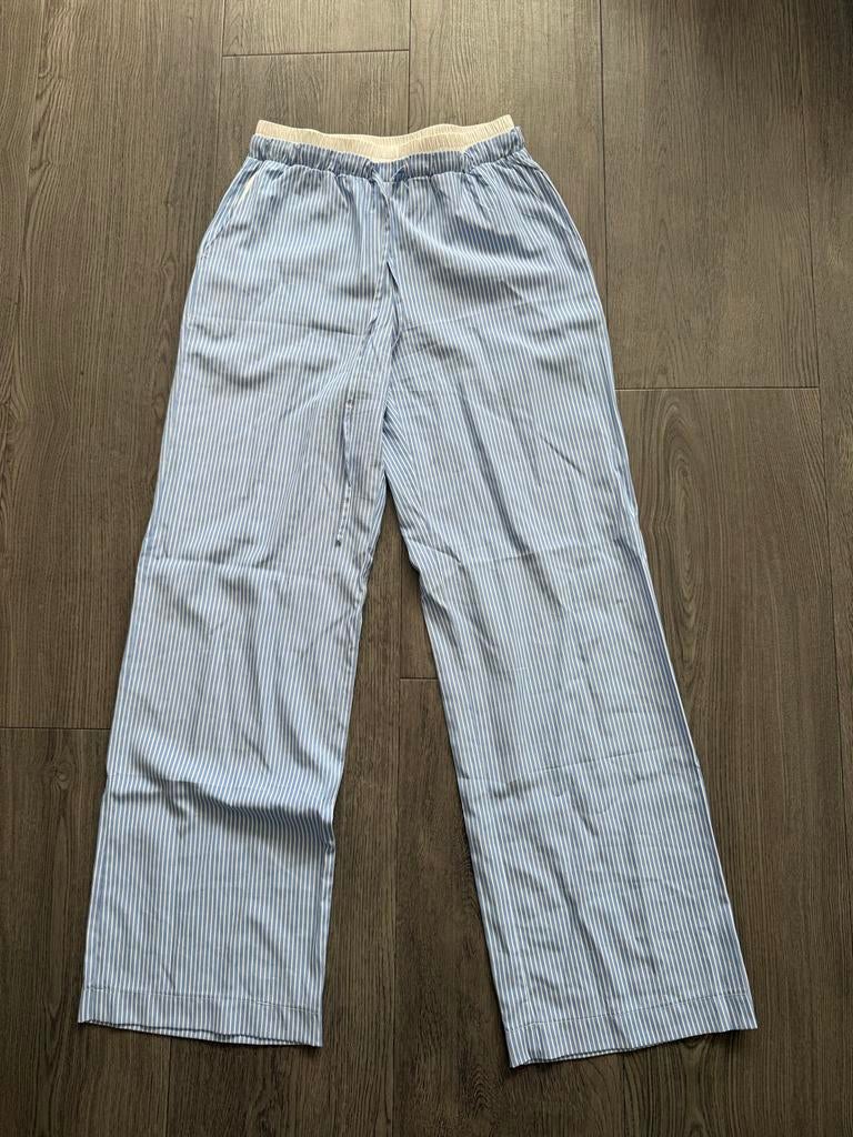 Eight Paris gestreepte broek, maat S, NIEUW!, Kleding | Dames, Broeken en Pantalons, Nieuw, Maat 36 (S), Blauw, Lang, Ophalen of Verzenden