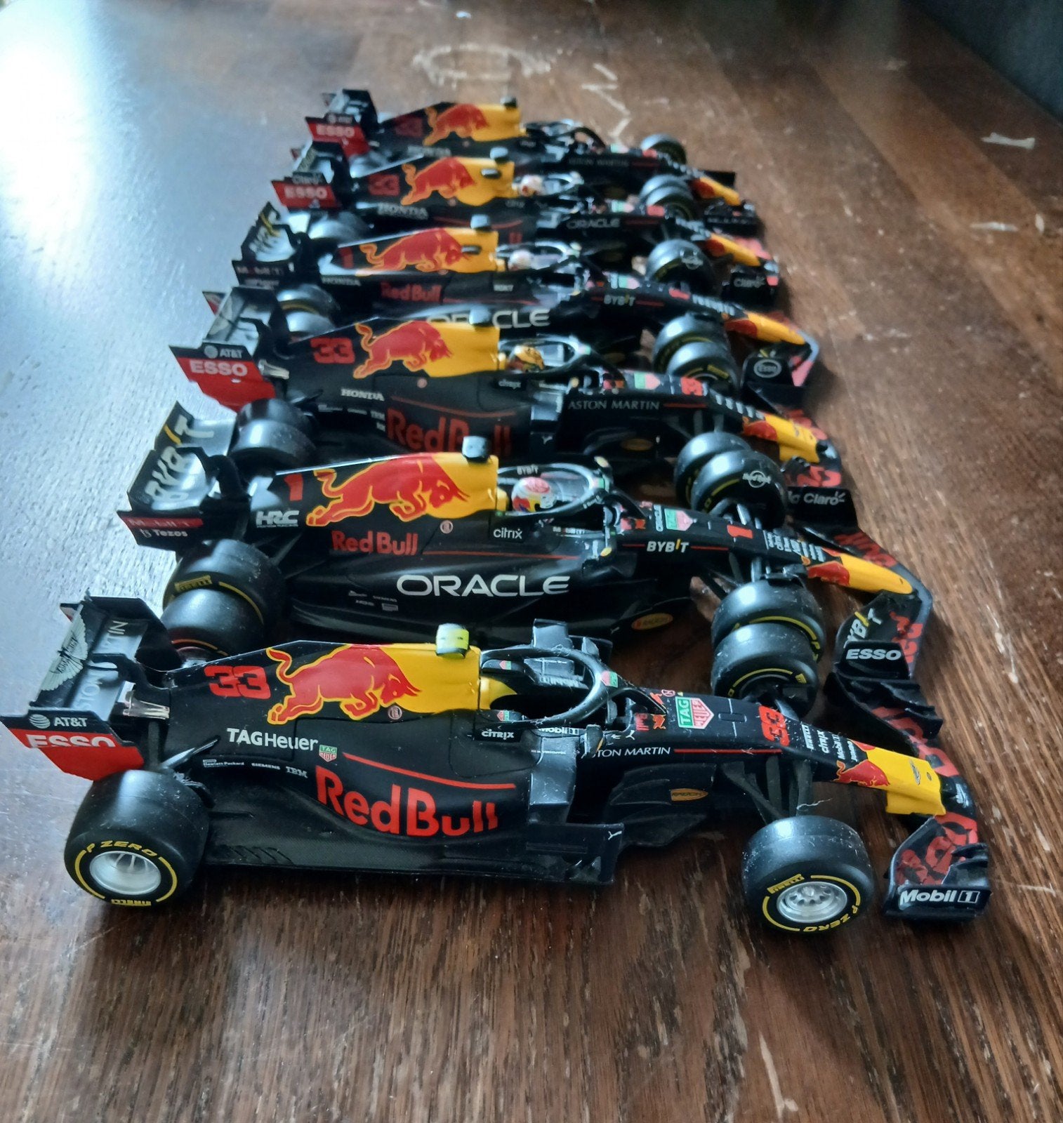 Max Verstappen Jumbo auto's complete set, Verzamelen, Automerken, Motoren en Formule 1, Ophalen of Verzenden, Zo goed als nieuw