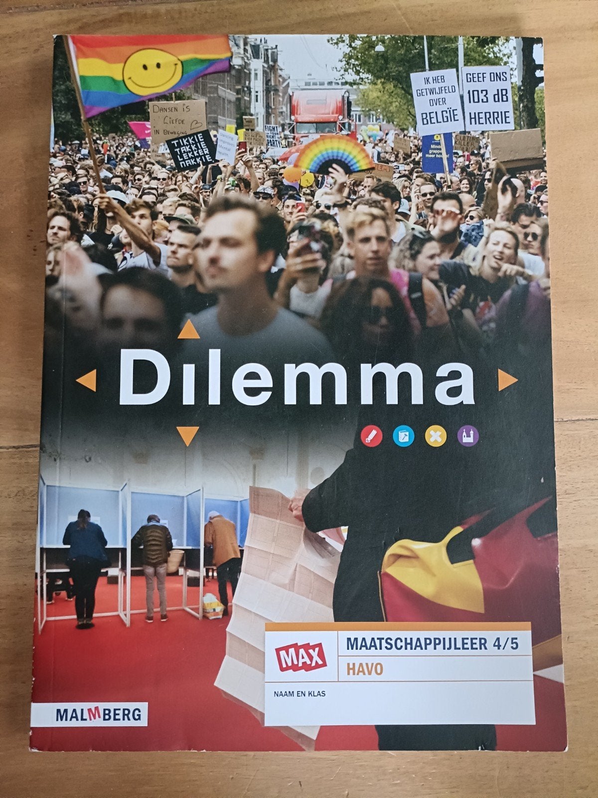 Dilemma Maatschappijleer 4/5 HAVO - Malmberg, Boeken, Gelezen, HAVO, Ophalen of Verzenden, Maatschappijleer
