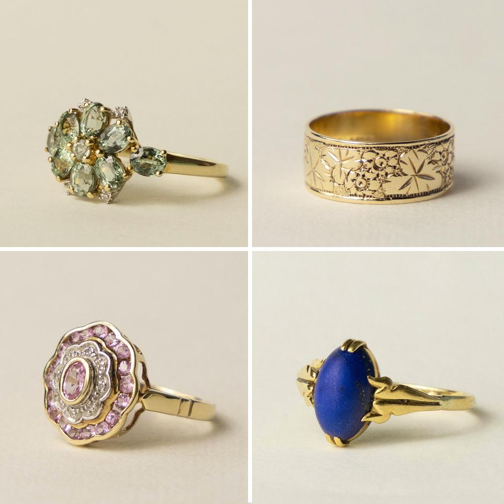 vintage & antieke gouden juwelen - edelstenen unieke stukken, Verzenden, Vintage & antiek, Nvt, Nvt