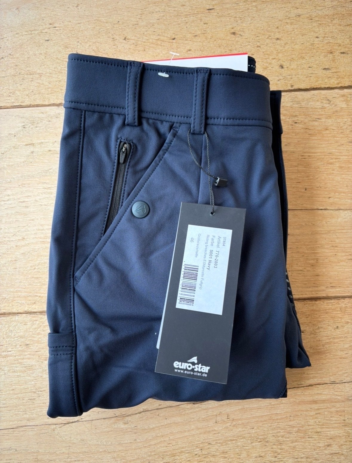Euro-Star Rijbroek Marcello fullgrip NIEUW, Maat 38/40 (M), Blauw, Overige typen, Nieuw
