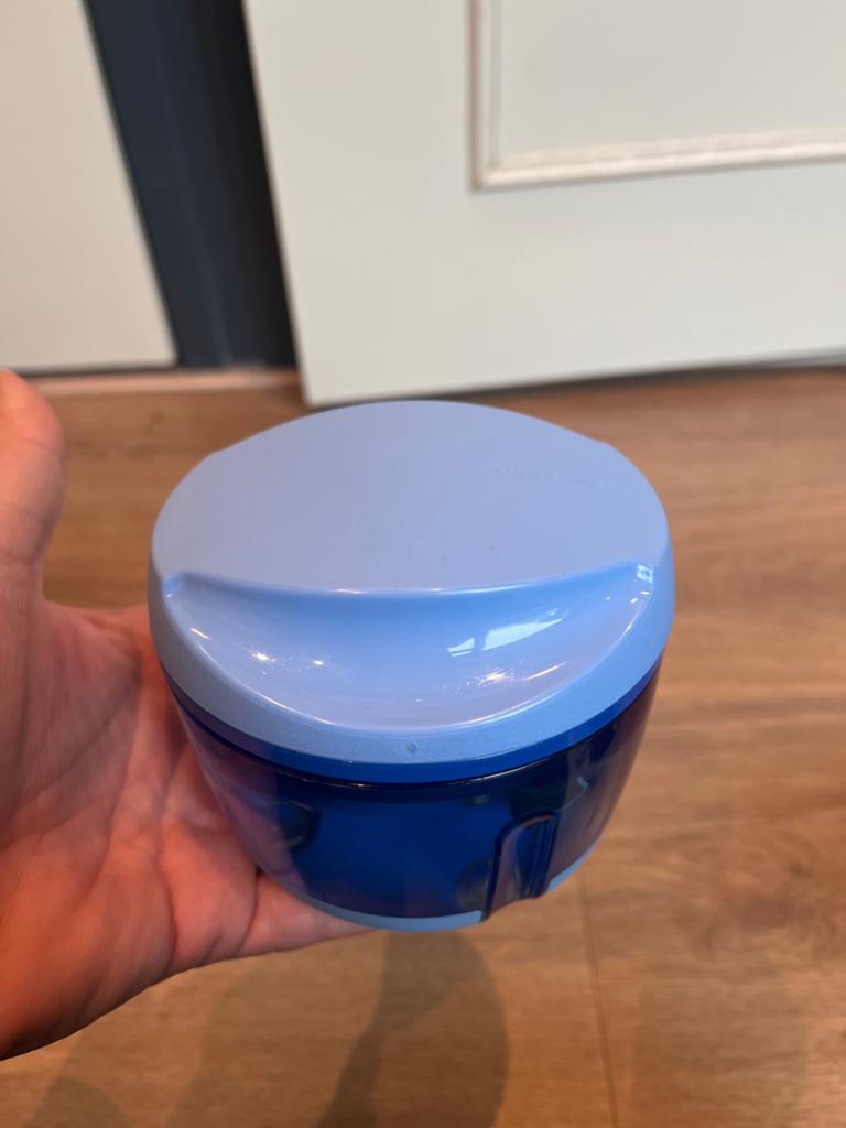 Tupperware SuperSonic Chopper Compact 300ml, Ophalen of Verzenden, Zo goed als nieuw, Blauw, Overige typen
