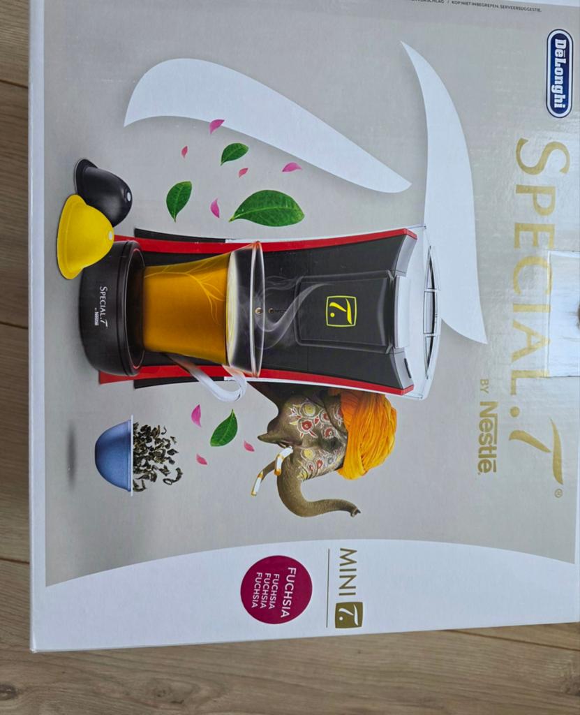 Special.T by Nestlé Mini T Fuchsia theemachine, Ophalen, Koffiepads en cups, Overige modellen, Nieuw