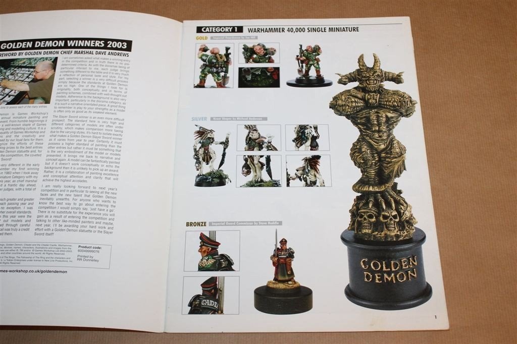 White Dwarf Golden Demon 2003 — Warhammer Winners, Gebruikt, -, Verzenden, -
