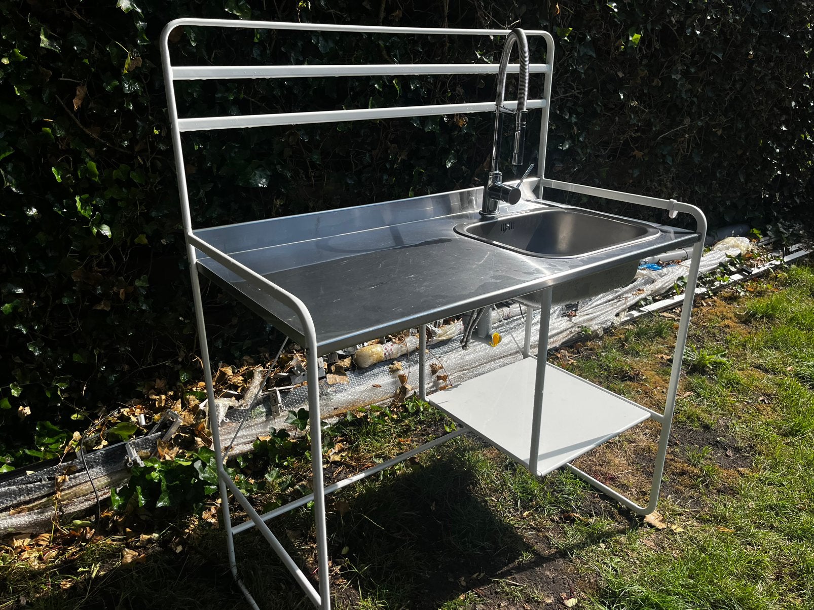 IKEA SUNNERSTA kitchenette met koelkastje (50L), Ophalen, Wit, Overige typen, Zo goed als nieuw