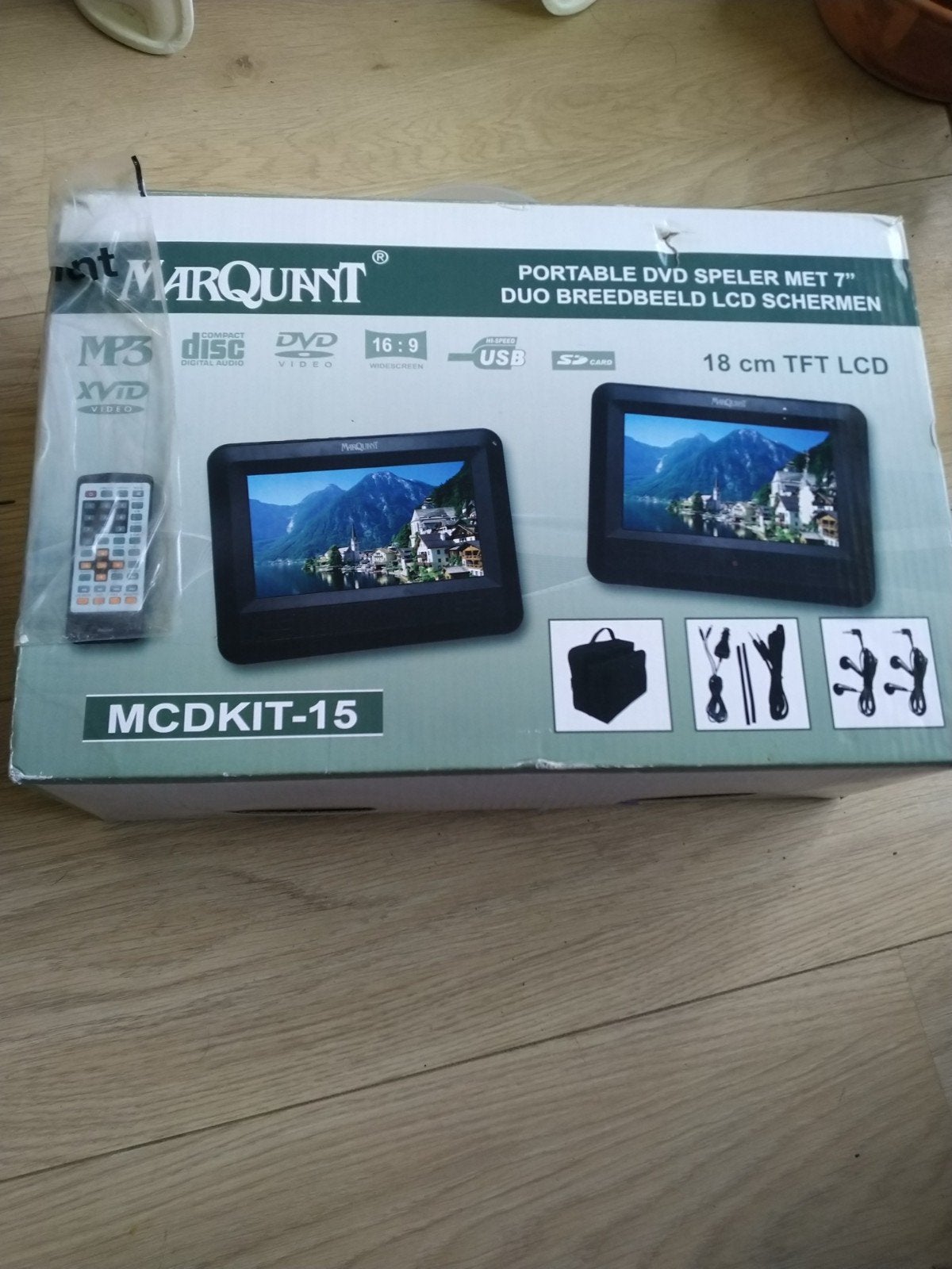 Marquant MCDKIT-15 Draagbare DVD Speler met 7" Duo Schermen, Draagbaar, Nieuw, Ophalen, Overige merken
