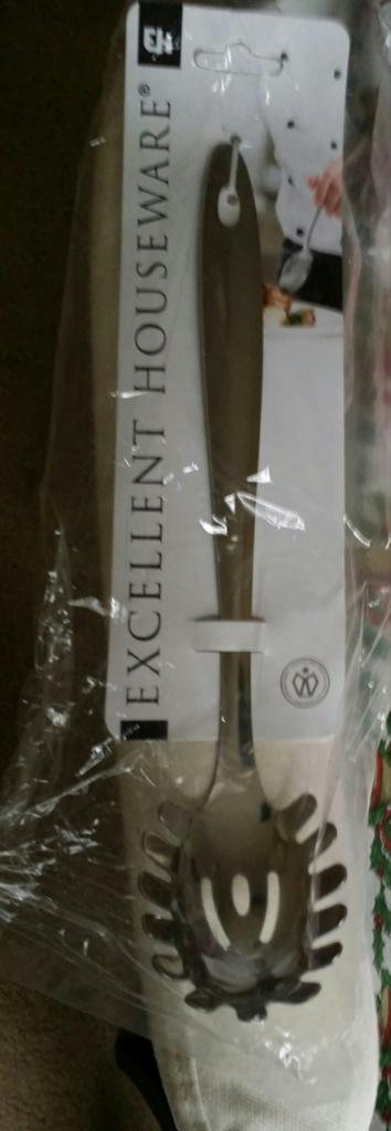Excellent Houseware Spaghettilepel - Nieuw in verpakking, Huis en Inrichting, Keuken | Bestek, Ophalen of Verzenden, Nieuw, Rvs of Chroom