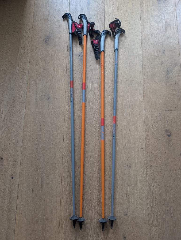 2 sets Nordic Walking stokken plus tas, Ophalen, Gebruikt, Wandelstok