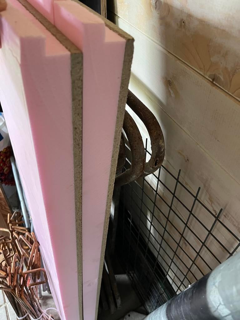 Geisoleerde kantplank 250x1250mm, 2 stuks, Doe-het-zelf en Verbouw, Isolatie en Afdichting, Overige materialen, Zo goed als nieuw