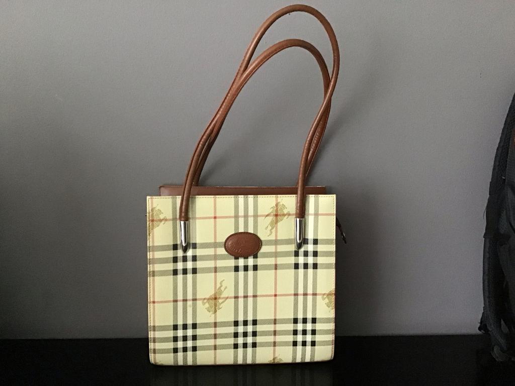 Burberry tas met ruitpatroon, Ophalen, Zo goed als nieuw, Beige, Handtas
