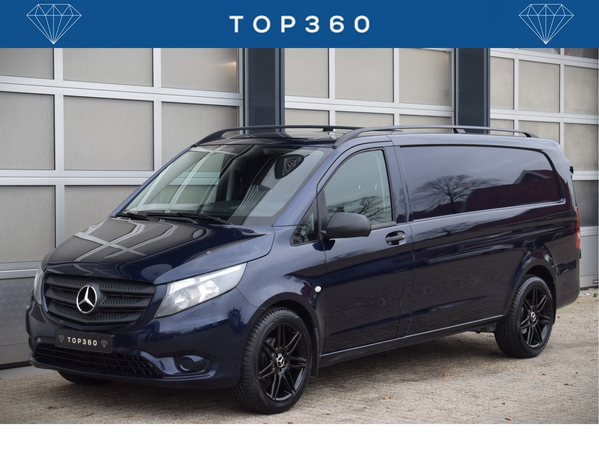Mercedes-Benz Vito 114 CDI Extra Lang Donkerblauw Metallic!, Auto's, Bestelauto's, Automaat, Gebruikt, Zwart, 4 cilinders