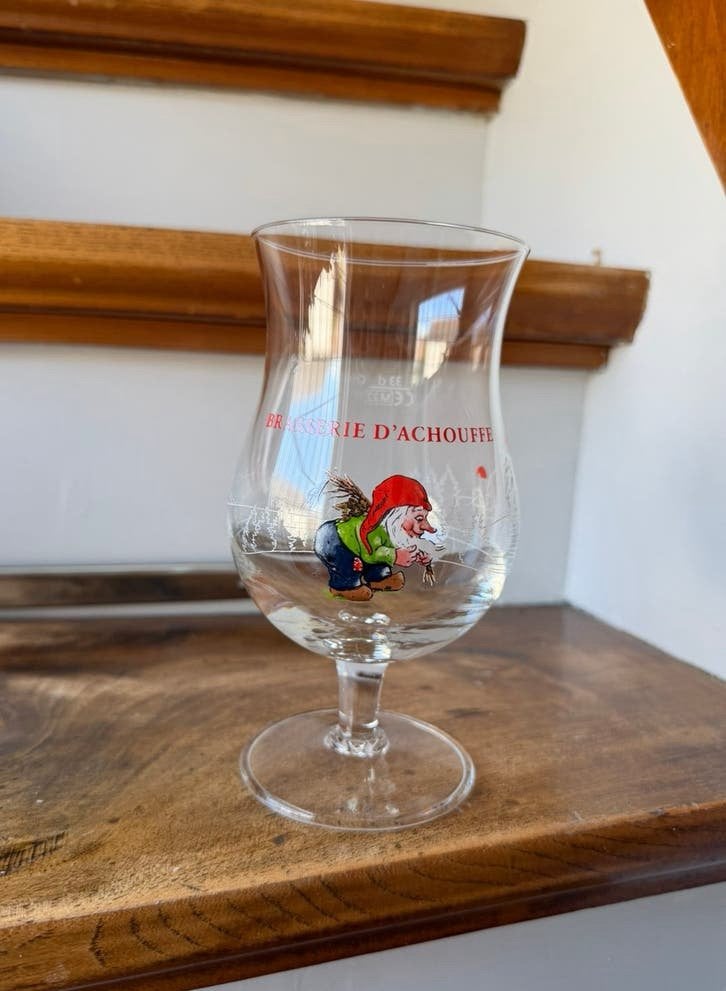 3x La chouffe bierglas 0,33L, Ophalen of Verzenden, Zo goed als nieuw, Glas of Glazen, Overige merken