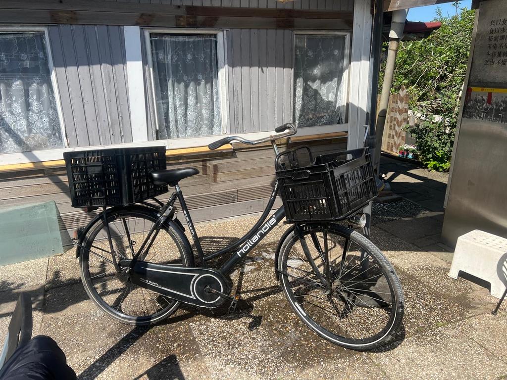 Hollandia transportfiets met mandjes fiets, Verzenden, Zo goed als nieuw
