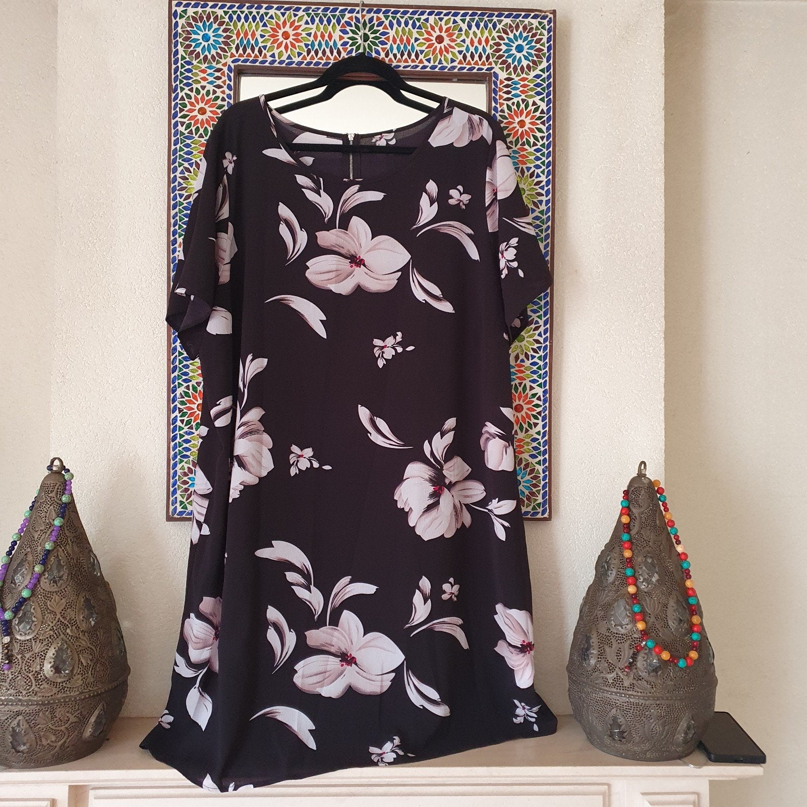 Only carmakoma jurk maat 52 zgan, Ophalen of Verzenden, Zo goed als nieuw, Maat 46/48 (XL) of groter, Blauw