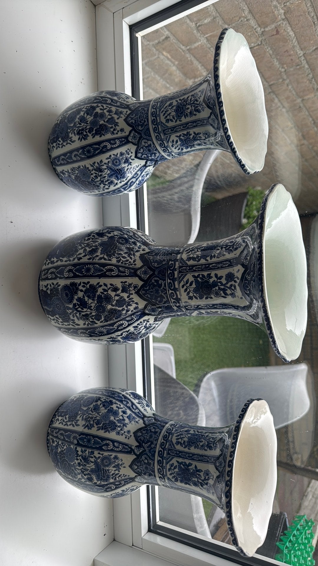 3 mooie vazen, Ophalen of Verzenden, Zo goed als nieuw, Overige kleuren, Glas