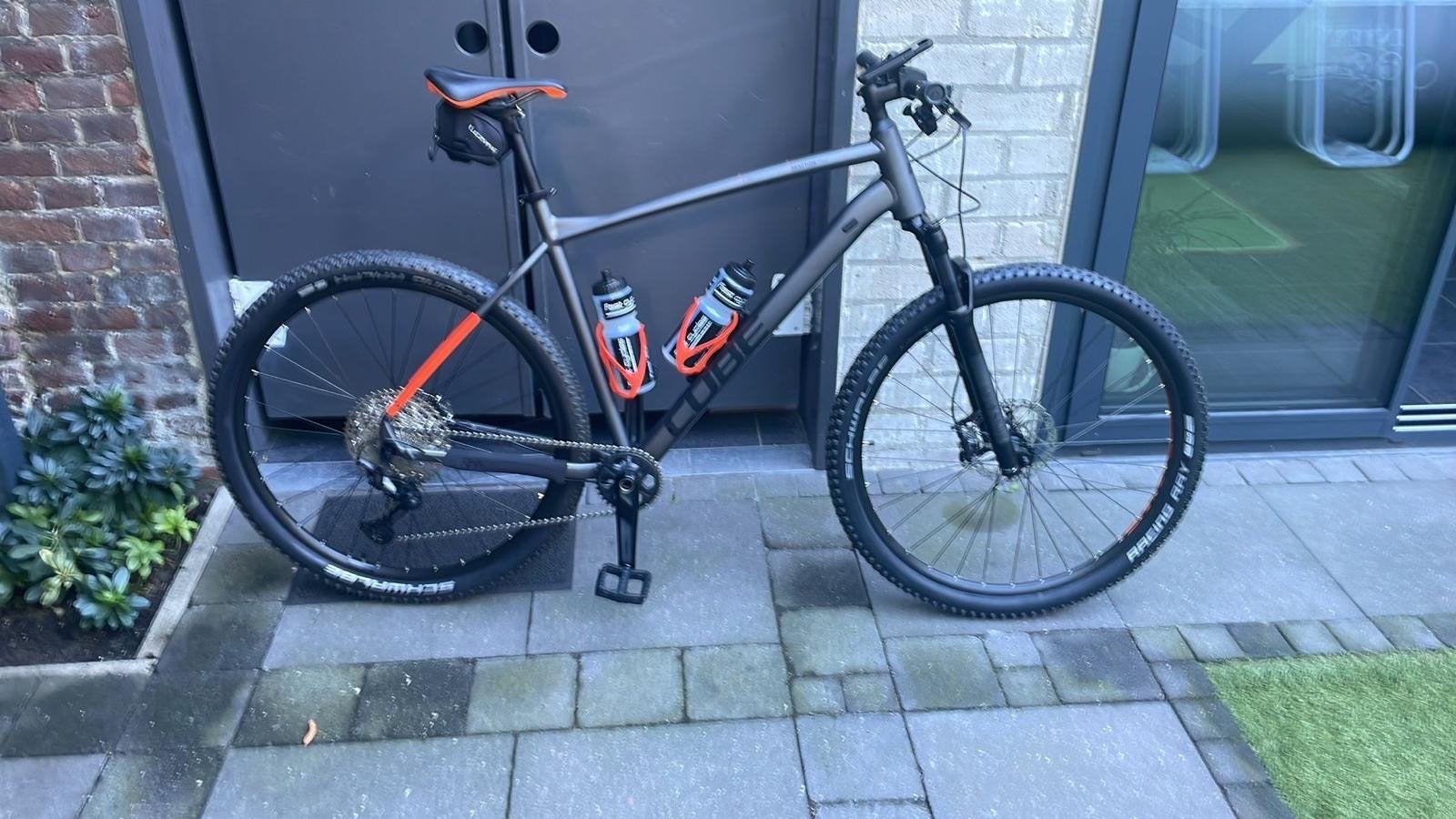 Cube Reaction Pro mountainbike - matgrijs/oranje, 29 inch, Hardtail, Heren, Zo goed als nieuw, Schijfrem