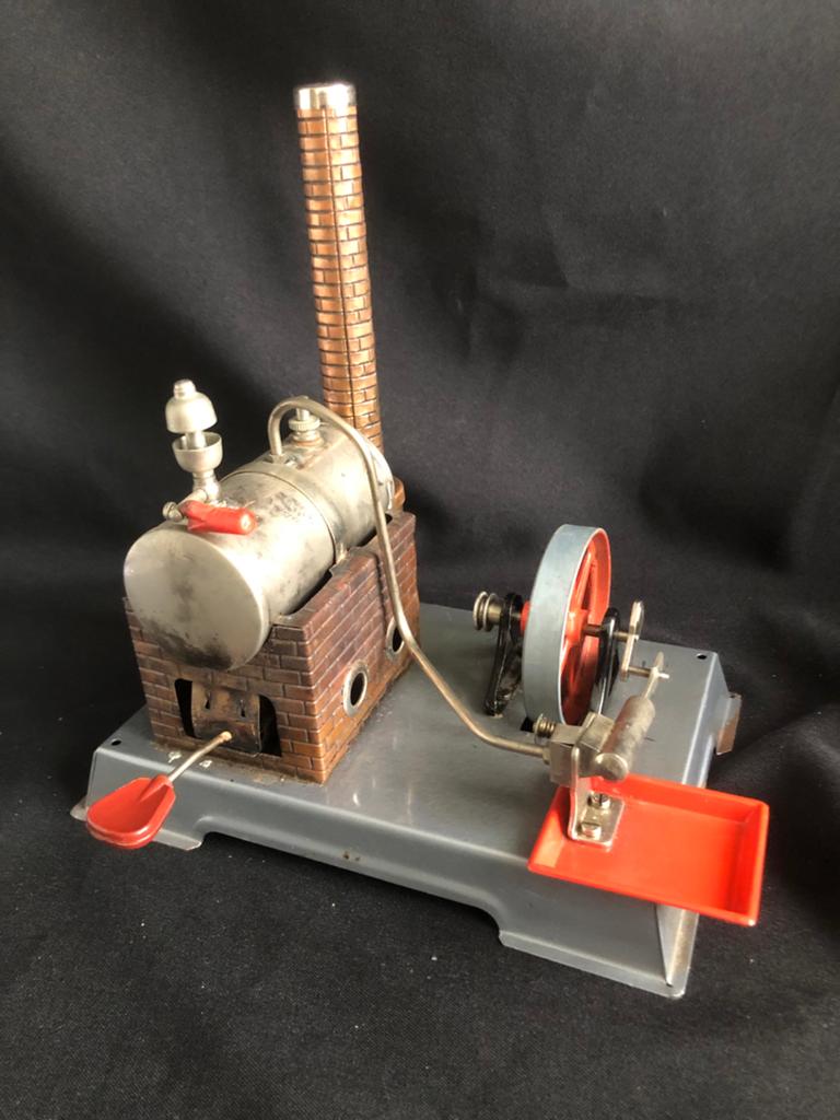 Oud  Stoommachine uit Duitsland - 22x14x23cm, Antiek en Kunst, Antiek | Speelgoed, Ophalen of Verzenden