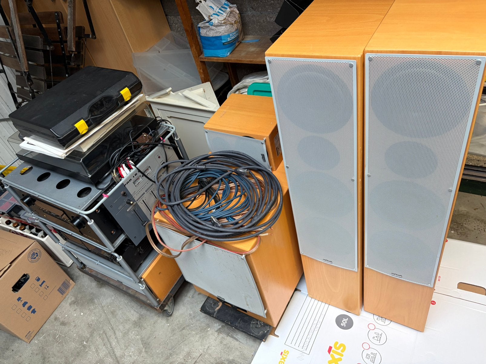 Nubert surround set - CS-40 SM-310  AW-1000  nuLine100 Links, Audio, Tv en Foto, Ophalen, Gebruikt, Surroundset, Overige merken