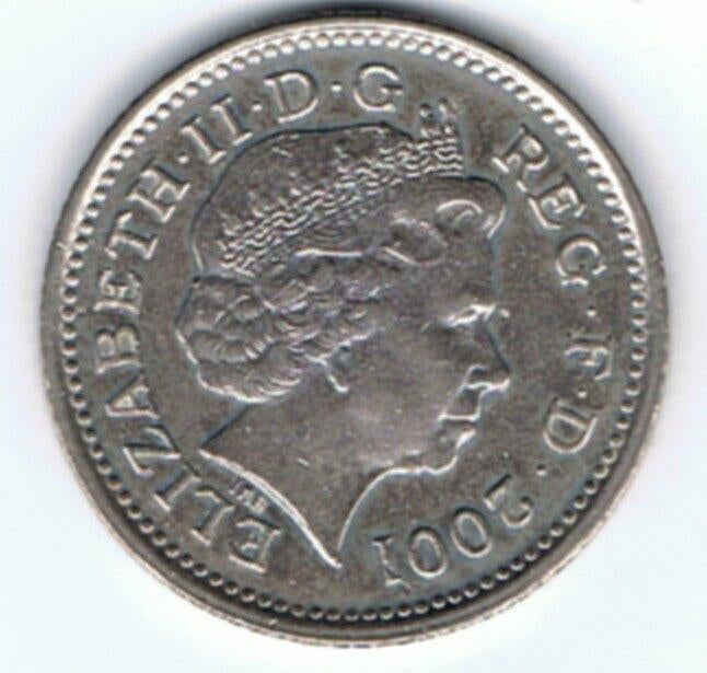 23-950 Engeland 10 pence 2001, Ophalen of Verzenden, Overige landen, Losse munt