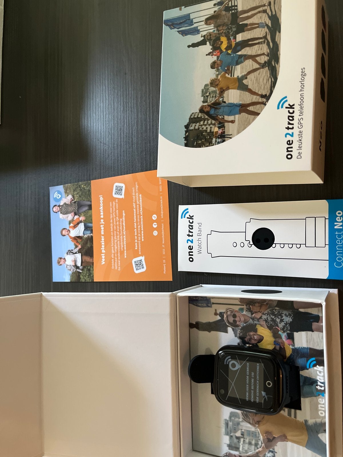 One2Track Connect Neo GPS telefoon horloge - Zwart, Ophalen of Verzenden, Zo goed als nieuw, Zwart, Jongen of Meisje