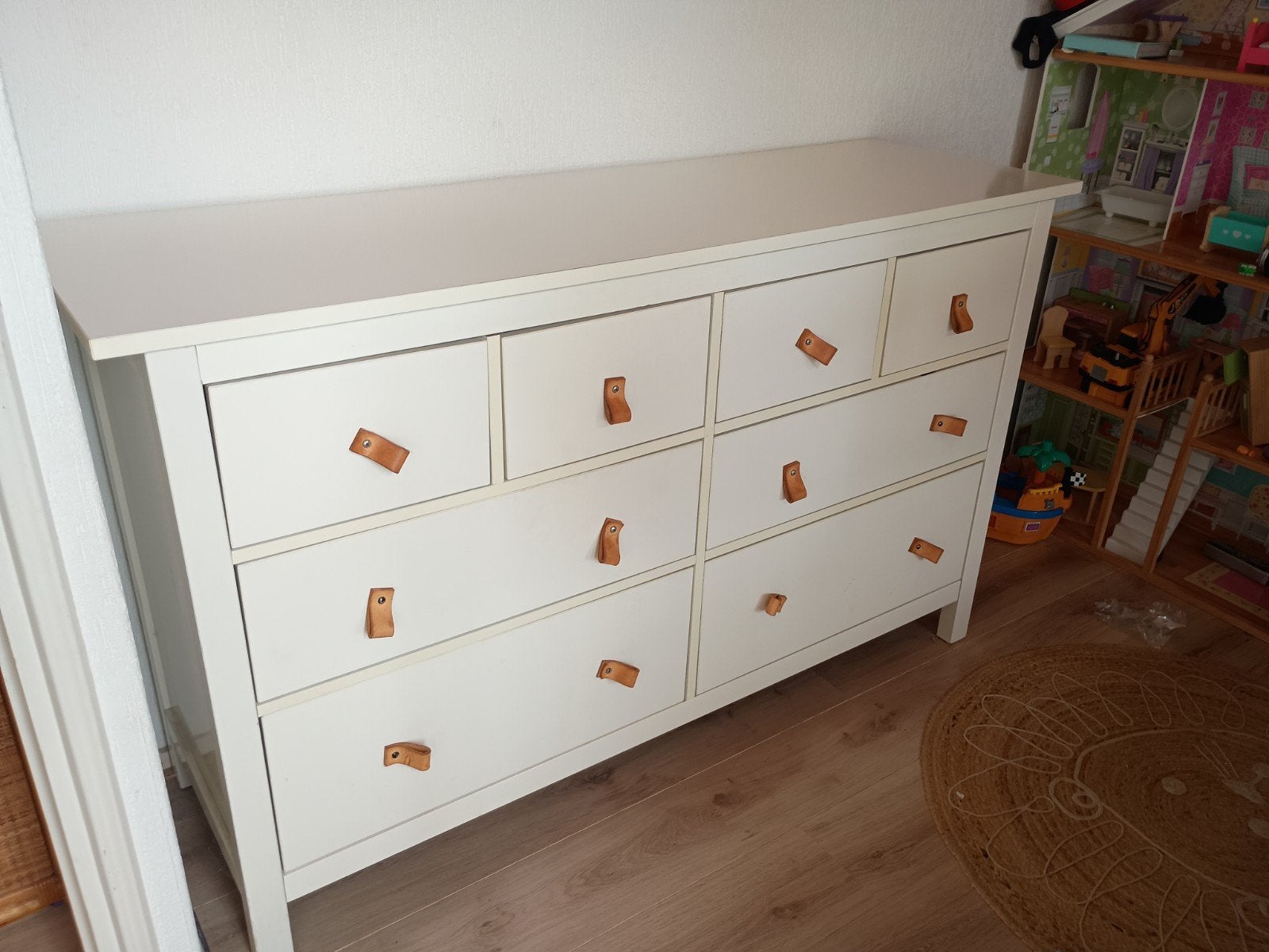 IKEA Hemnes ladekast wit met 8 lades, Huis en Inrichting, Kasten | Ladekasten, Ophalen, Gebruikt, 5 laden of meer, 100 tot 150 cm