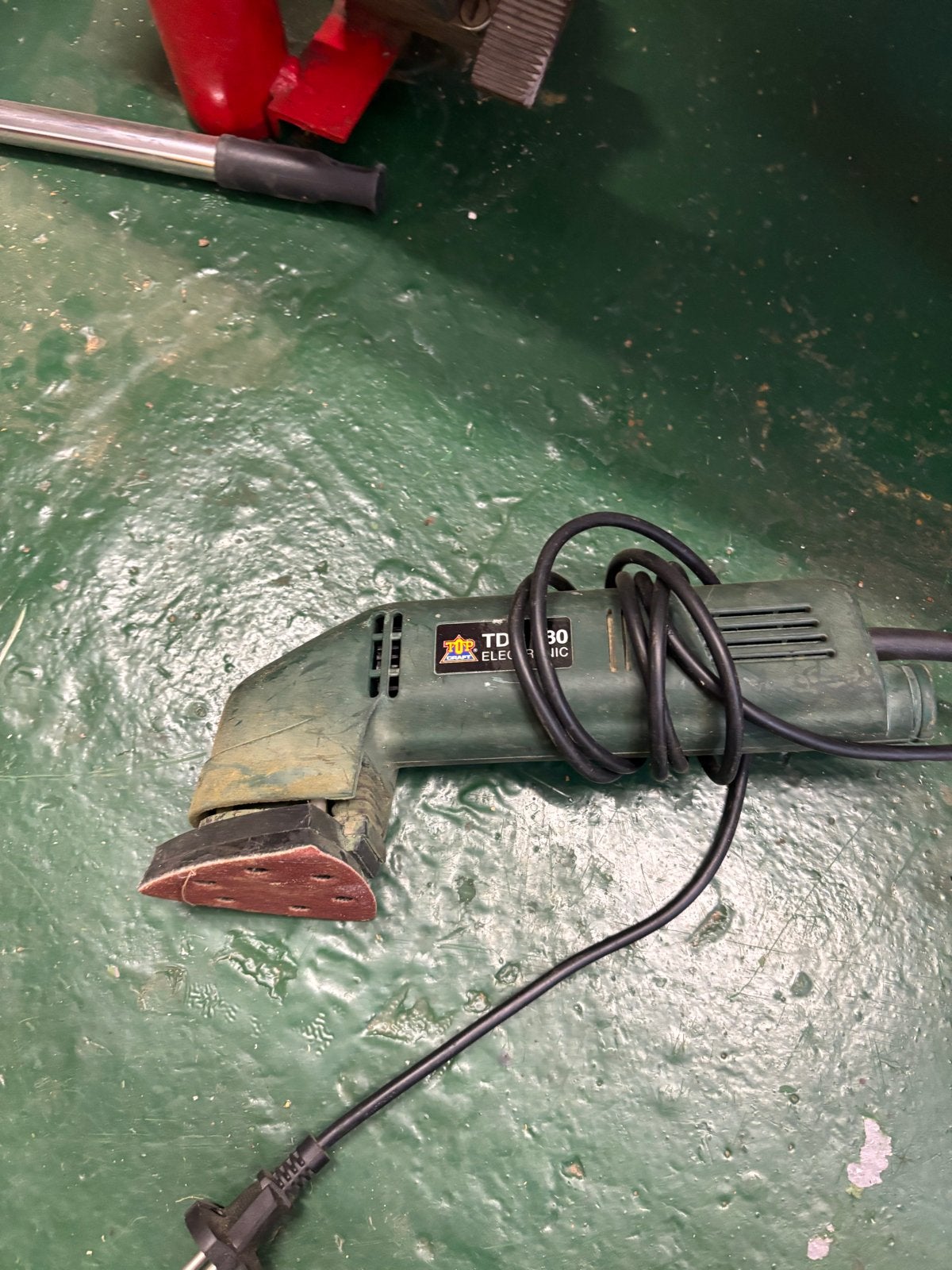 TOPCRAFT TDR 280 ELECTRONIC vlakschuurmachine, Ophalen of Verzenden, Gebruikt, Minder dan 600 watt, Vlakschuurmachine