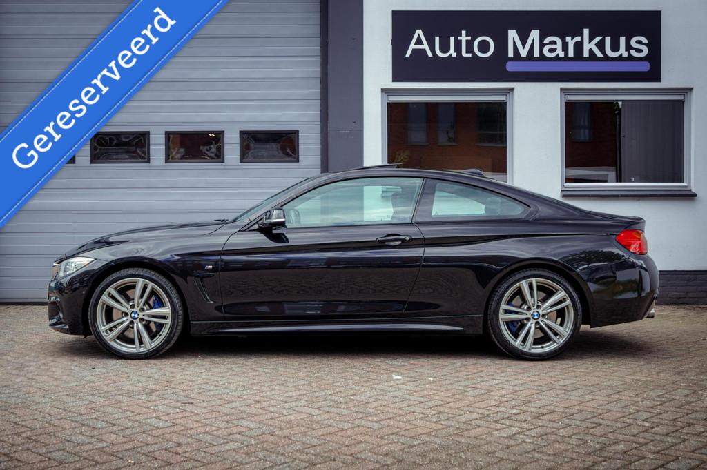 BMW 4-serie Coupé 435i xDrive 3X M-Sport|HUD|ACC|Pano|H/K|3, Euro 6, 4-Serie, 4 stoelen, Zwart