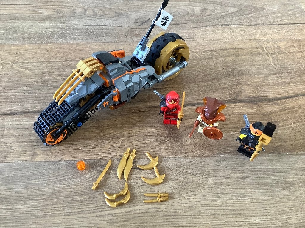 Lego Ninjago 70672 Cole’s Dirt Bike, Gebruikt, Lego, Ophalen of Verzenden, Inclusief instructies