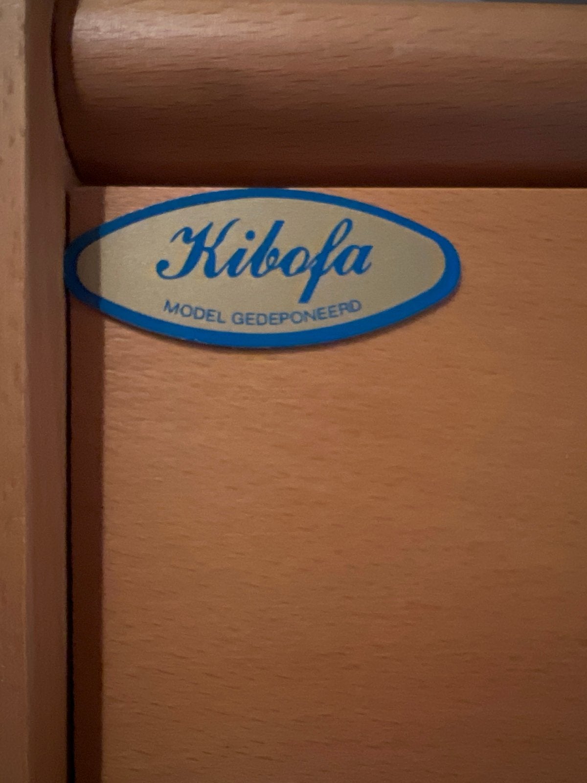 Houten box Kibofa met lade en 2 standen (100x80 cm), Ophalen, Gebruikt, Rechthoekig, In hoogte verstelbaar