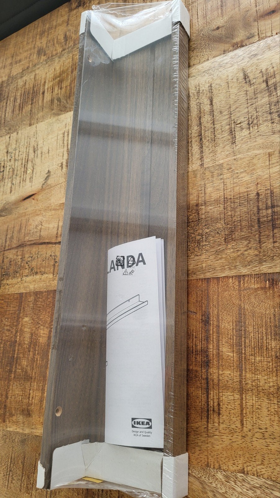 Wandplank Mosslanda Walnoothout, Ophalen, Nieuw