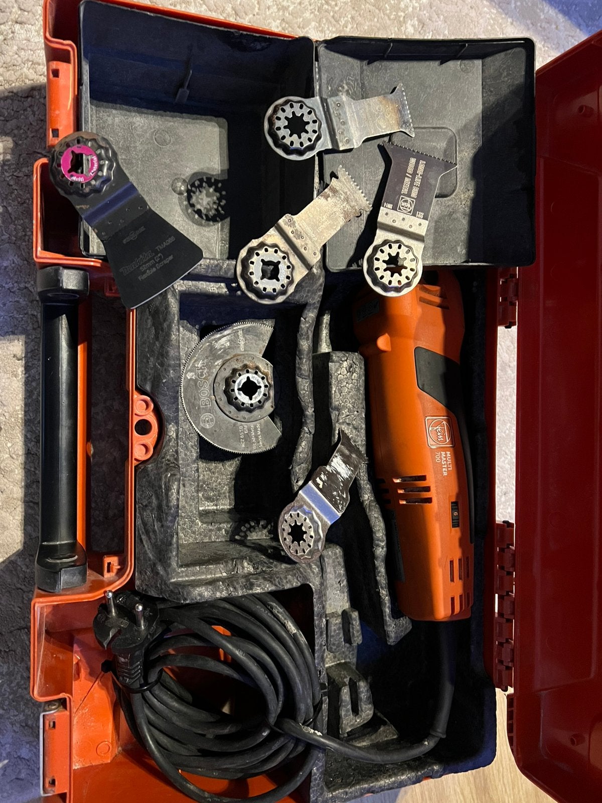 Fein. multitool, Ophalen of Verzenden, Zo goed als nieuw, Rvs, Slot