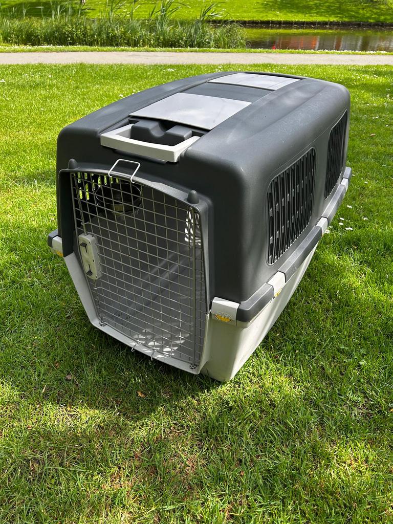 Transportbox hobden: Trixie Hondenbench Kunststof Gulliver, Dieren en Toebehoren, Transportboxen, Ophalen, Gebruikt