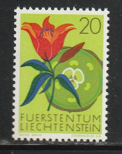 Verenigd Europa 1970 - Liechtenstein - Bloemen, o.a ranonkel, Ophalen, Postfris, Dier of Natuur