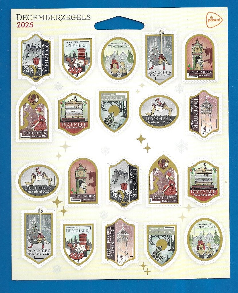 Decemberzegels 2025 (postzegelvel), Postzegels en Munten, Verzenden, Na 1940, Postfris